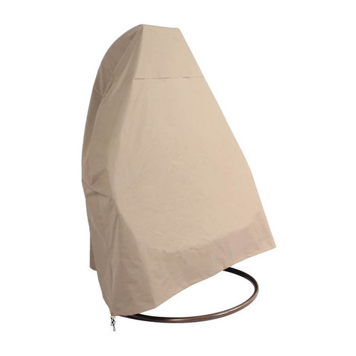 LeisureMod Egg Brown Hanging Swing Chair Cover