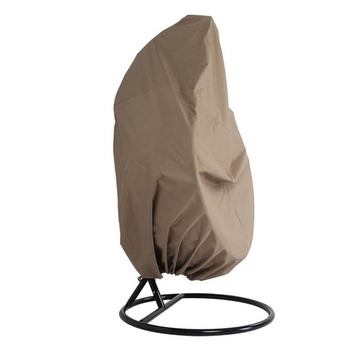 LeisureMod Egg Brown Hanging Single Swing Chair Cover