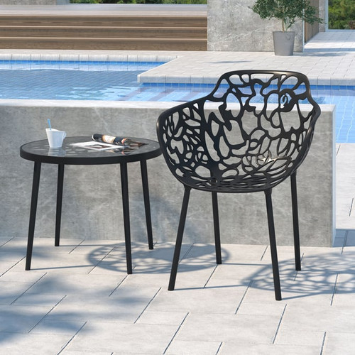 LeisureMod Devon Aluminum Outdoor End Tables