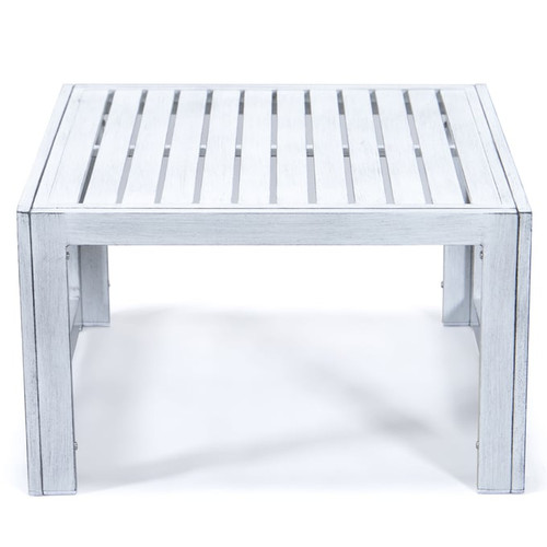 LeisureMod Chelsea Weathered Grey Patio Coffee Table