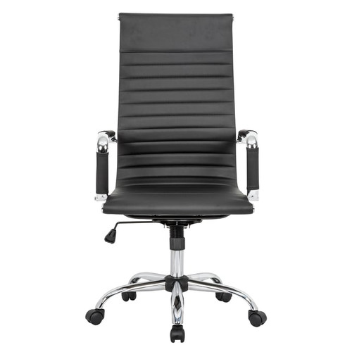 LeisureMod Harris Leatherette High Back Office Chairs