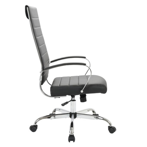 LeisureMod Benmar Home Leather High Back Office Chairs