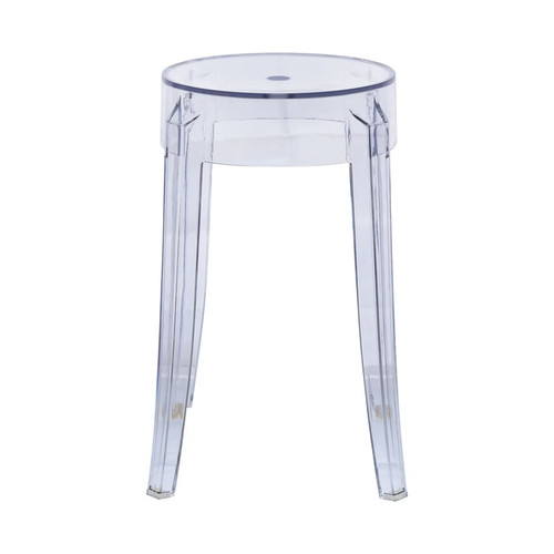 LeisureMod Averill Clear Dining Stool