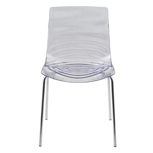 LeisureMod Astor Plastic 2 Dining Chairs