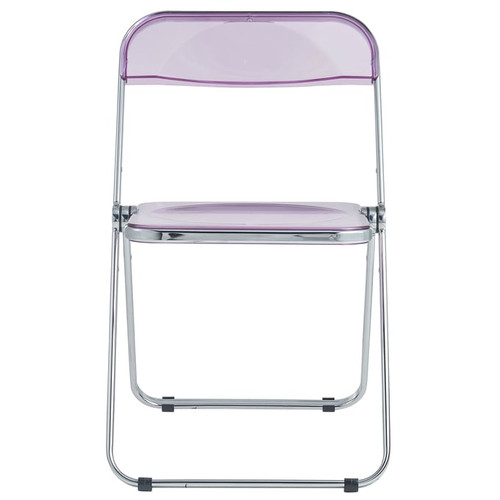 LeisureMod Lawrence Folding Chaird With Metal Frame