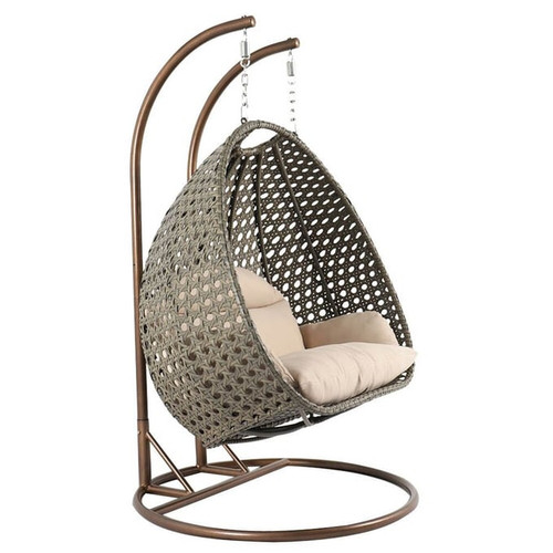 LeisureMod Egg Wicker Hanging Swing Chairs