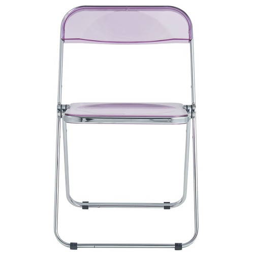 4 LeisureMod Lawrence Folding Chairs With Metal Frame