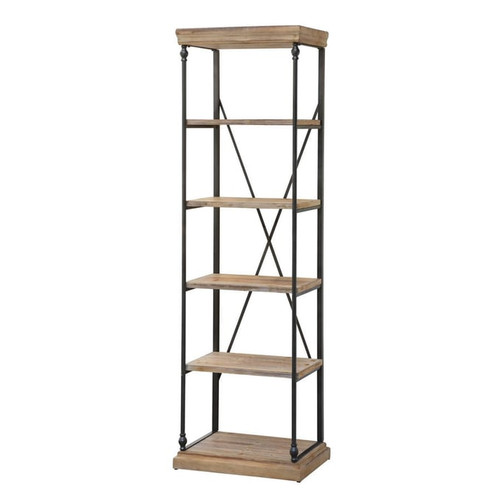 Crestview Collection La Salle Wood Etagere Bookcase