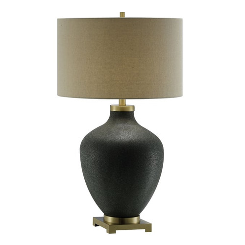 Crestview Collection Liam Black Oatmeal Table Lamp