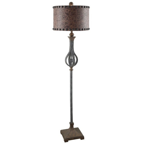 Crestview Collection Rambler Antique Brown Floor Lamp