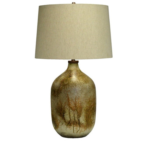 Crestview Collection Chambers Bronze Natural Table Lamp