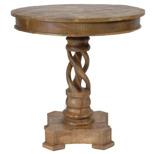 Crestview Collection Bengal Manor Mango Wood Twist Accent Table