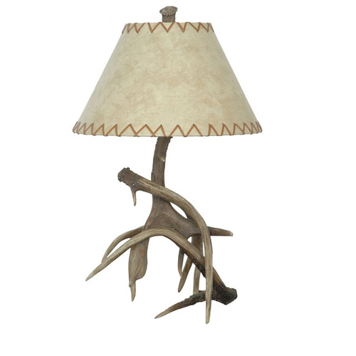 2 Crestview Collection Trophy Natural Antler Table Lamps