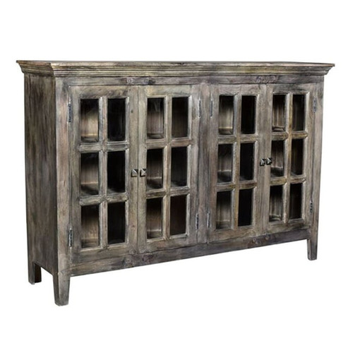 Crestview Collection Bengal Manor Acacia Wood Door Cabinet