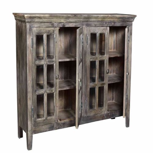 Crestview Collection Bengal Manor Acacia Wood Door Cabinet