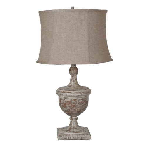 Crestview Collection Dumont Antique Oatmeal Table Lamp