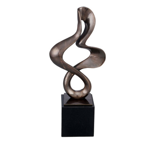 Crestview Collection Black Bronze Free Form Sculpture