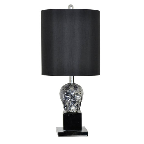 2 Crestview Collection Black Skull Table Lamps