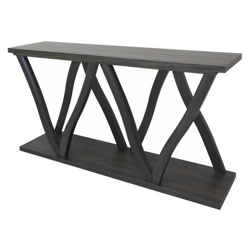 Crestview Collection Hawthorne Estate Zebrawood Console Table