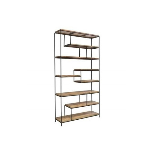 Crestview Collection Bengal Manor Offset Large Etagere Bookcase