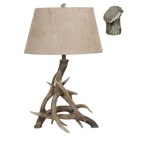 2 Crestview Collection Deer Weathered Antler Table Lamps