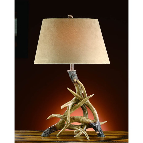 2 Crestview Collection Deer Weathered Antler Table Lamps