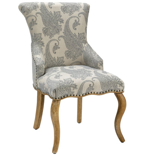 Crestview Collection Danielle Distressed Paisley Accent Chair