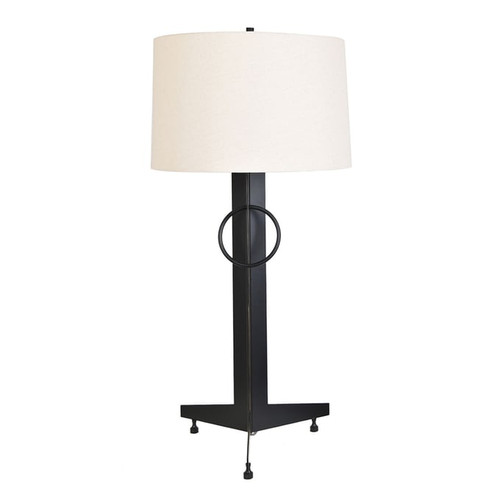 2 Crestview Collection Windermere Black Natural Table Lamps
