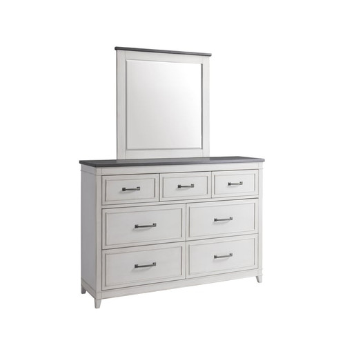 Martin Svensson Del Mar White Grey Dresser and Mirror