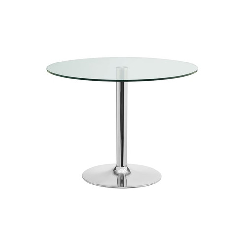 Casabianca Home Forte Clear Glass Dining Table
