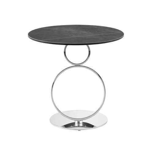 Casabianca Home Satellite Gray End Table