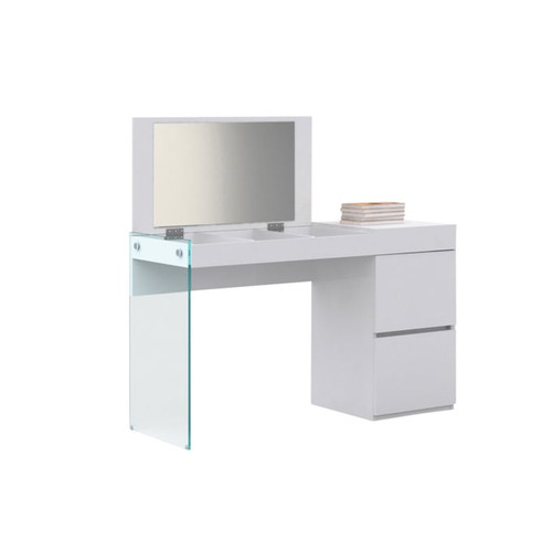 Casabianca Home IL Vetro White Vanity