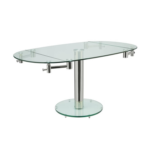 Casabianca Home Thao Clear Glass Dining Table