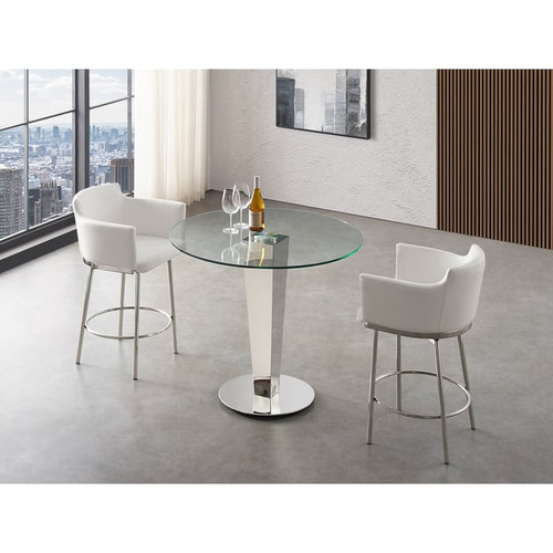 Casabianca Home Enzo 39 Inch Round Counter Tables