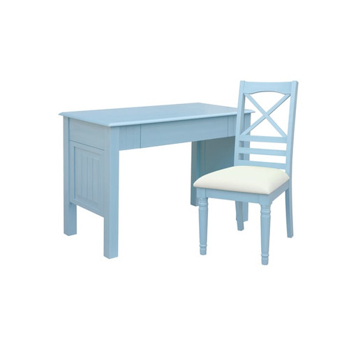 Sunset Trading Cool Breeze Beach Blue Computer Desk and Chair