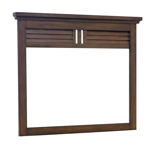 Sunset Trading Bahama Shutter Tropical Walnut Mirror