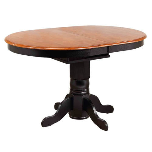 Sunset Trading Antique Black Cherry Pedestal Butterfly Top Pub Table