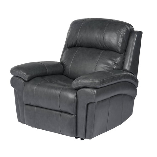 Sunset Trading Gray Leather Power Reclining Chair