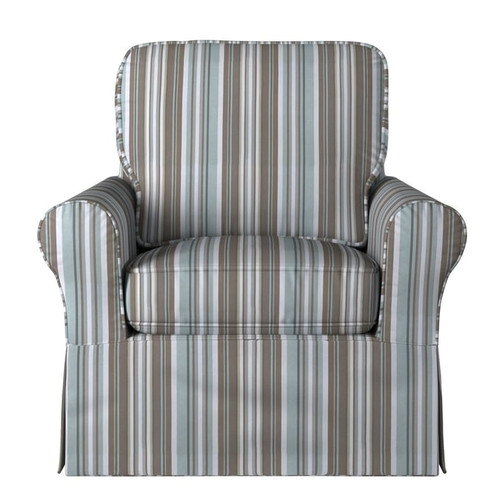 Sunset Trading Horizon Box Cushion Chair Striped Slipcovers Only