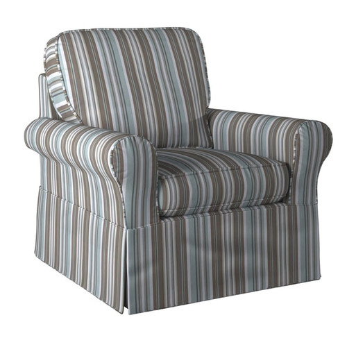 Sunset Trading Horizon Box Cushion Chair Striped Slipcovers Only