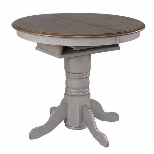 Sunset Trading Country Grove Light Gray Brown Extendable Pub Table