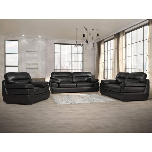 Sunset Trading Jayson Leather 3pc Living Room Sets