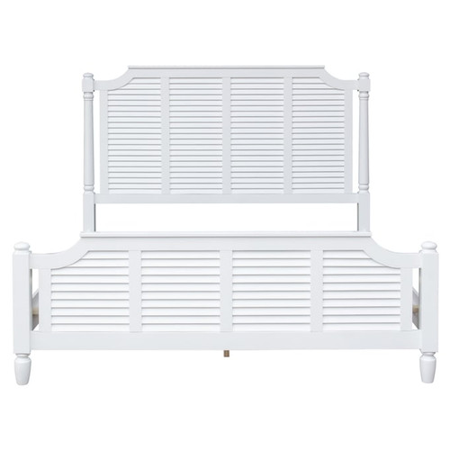 Sunset Trading White Shutter 5pc Bedroom Sets with Bed