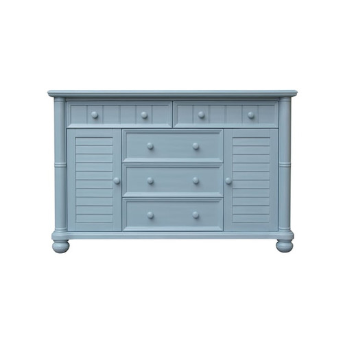 Sunset Trading Cool Breeze Beach Blue Bedroom Dresser