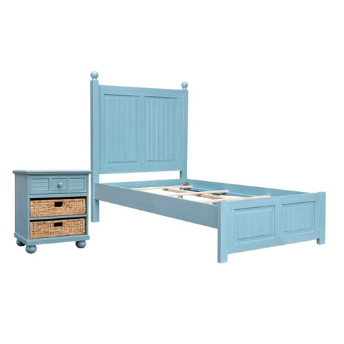 Sunset Trading Cool Breeze Beach Blue 2pc Kids Bedroom Set with Twin Bed