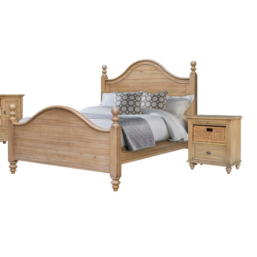 Sunset Trading Vintage Casual Maple 2pc Bedroom Set with King Bed