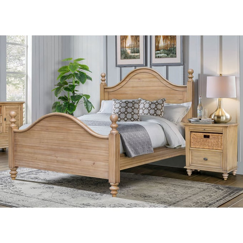 Sunset Trading Vintage Casual Maple 2pc Bedroom Set with King Bed