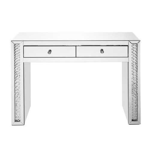 Elegant Decor Modern Clear 47 Inch Rectangle Crystal Vanity Table