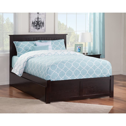 AFI Furnishings Nantucket King Platform Bed with Footboard and Twin XL Trundle