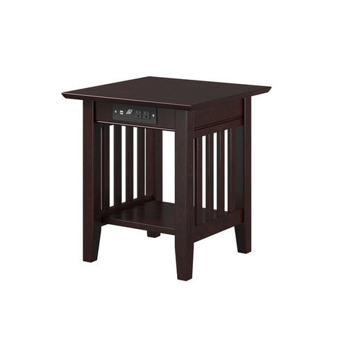 2 AFI Furnishings Mission End Tables With USB Charger
